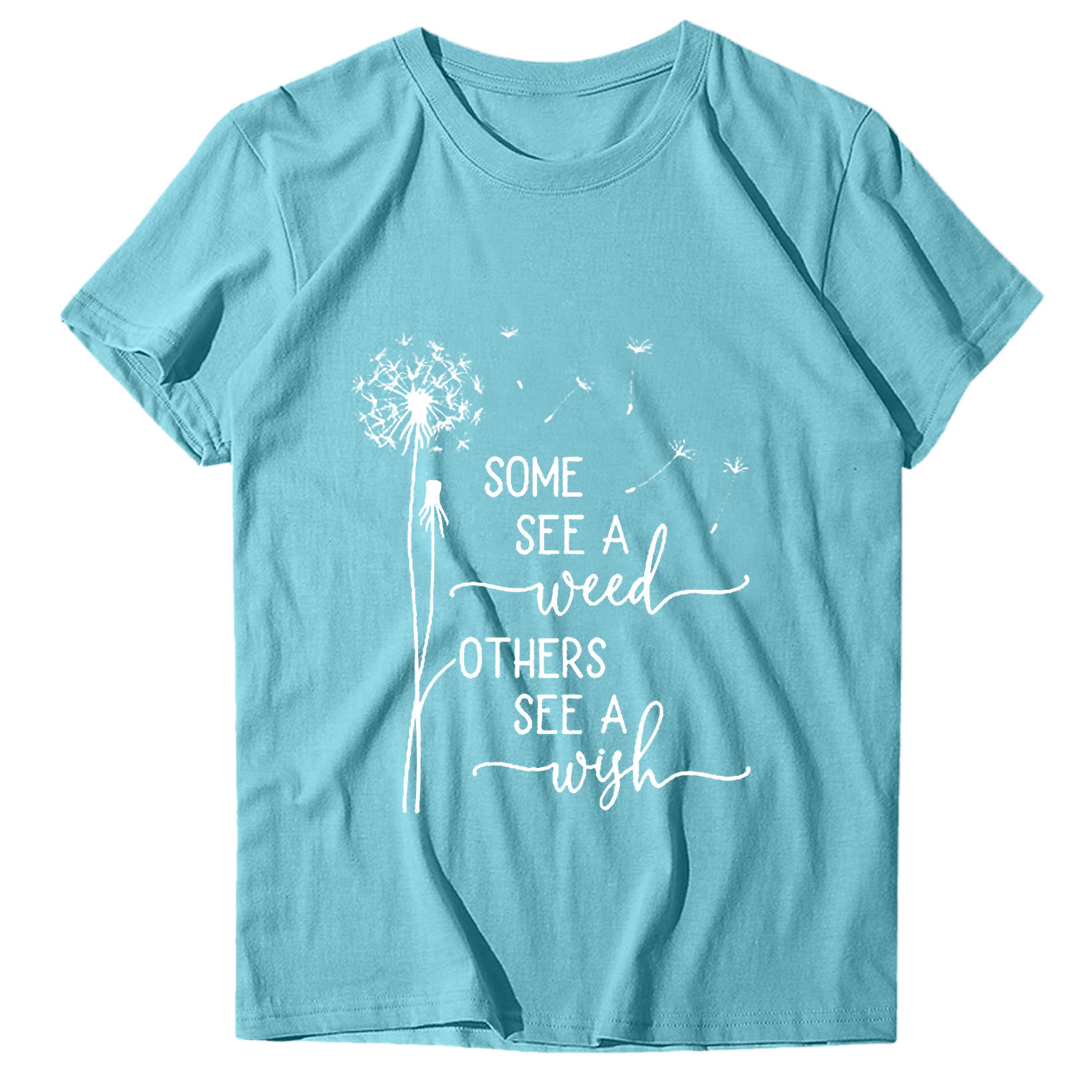 thumbnail image 5 of Camiseta informal de manga corta con estampado de letras para mujer: cuello redondo, top de poliéster, versátil para combinar con leggings o vaqueros, disponible en varias tallas., 5 of 8